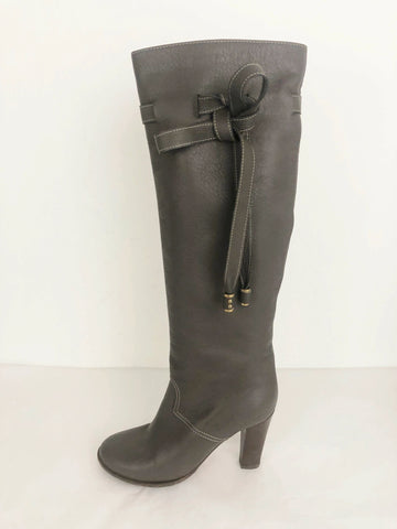 Chloe Knee Boots Size 39 It (9 Us)