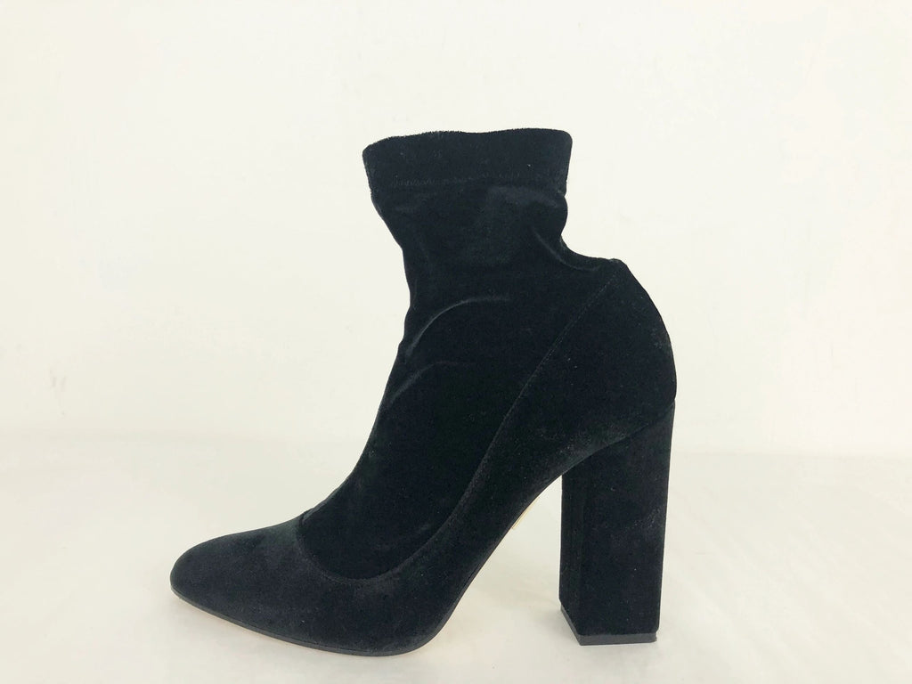 Velvet sock booties outlet