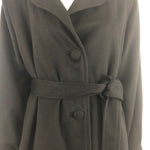 Loro Piana Belted Cashmere Coat With Mink Liner Size L