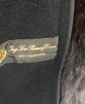 Loro Piana Belted Cashmere Coat With Mink Liner Size L