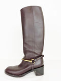 Gucci Brown Leather Horsebit Boots Size 6.5