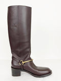 Gucci Brown Leather Horsebit Boots Size 6.5