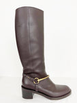 Gucci Brown Leather Horsebit Boots Size 6.5