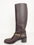 Gucci Brown Leather Horsebit Boots Size 6.5