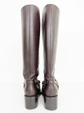 Gucci Brown Leather Horsebit Boots Size 6.5