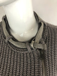 Cashmere Sweater W/ Monili Collar Size Xs