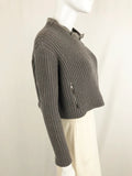 Cashmere Sweater W/ Monili Collar Size Xs