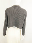 Cashmere Sweater W/ Monili Collar Size Xs