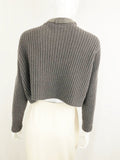 Cashmere Sweater W/ Monili Collar Size Xs