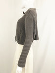 Cashmere Sweater W/ Monili Collar Size Xs