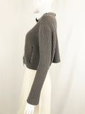 Cashmere Sweater W/ Monili Collar Size Xs