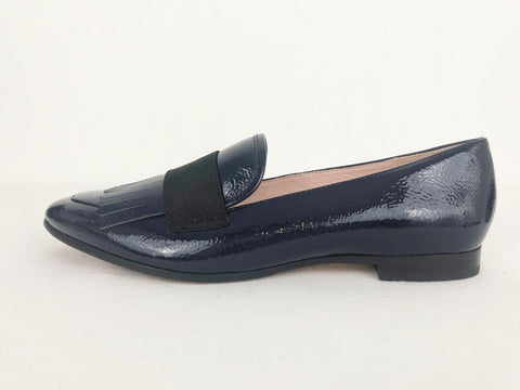 Blue Patent Leather Loafer Size 6