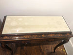 Antique Inlay Console Table 38L X33H X16D