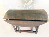 Vintage Wood Gate Table Size 36 In. X 28.5 In.