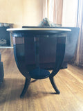 John Boone Ebony With Inlay Round Side Table 24"Dx27"H