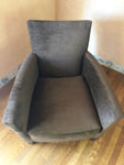 John Hutton For Holly Hunt Brown Upholstered Chair 30"Hx31"Dx29"W