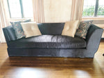 Michael Berman Brown 2 Piece Sectional Sofa 96"L X 98"L X 39"D X 30"H