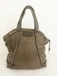 Max Mara Grey Leather Handle Bag