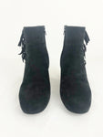 Saint Laurent Suede Fringe Boots Size 38.5 Eu (8.5 Us)