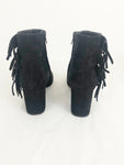 Saint Laurent Suede Fringe Boots Size 38.5 Eu (8.5 Us)