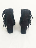Saint Laurent Suede Fringe Boots Size 38.5 Eu (8.5 Us)