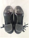 Saint Laurent Suede Fringe Boots Size 38.5 Eu (8.5 Us)