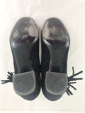 Saint Laurent Suede Fringe Boots Size 38.5 Eu (8.5 Us)