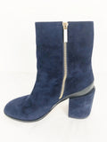 Dear Francis Blue Suede Ankle Boots Size 39 It (9 Us)
