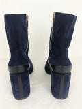Dear Francis Blue Suede Ankle Boots Size 39 It (9 Us)