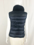Ralph Lauren Down Vest W/Leather Trim Size 2