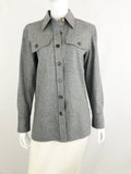 Lafayette 148 Cashmere Blend Shirt Size Xs