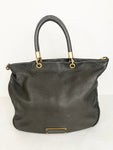 Marc By Marc Jacobs Gray Leather Satchel W/Strap
