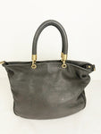 Marc By Marc Jacobs Gray Leather Satchel W/Strap