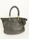 Marc By Marc Jacobs Gray Leather Satchel W/Strap
