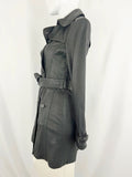 Burberry Leather Belted Coat Size 4