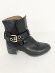 Chloe Leather Buckle Boots Size 7