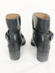 Chloe Leather Buckle Boots Size 7