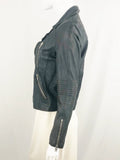 NEW Barney's Grey Leather Jacket Size S