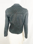 NEW Barney's Grey Leather Jacket Size S