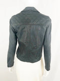NEW Barney's Grey Leather Jacket Size S