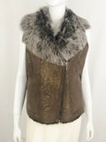 Per Se Shearling Vest Size 6
