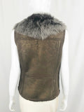 Per Se Shearling Vest Size 6