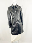 Anne Klein Long Leather Coat Size 6