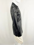 Anne Klein Long Leather Coat Size 6