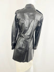 Anne Klein Long Leather Coat Size 6