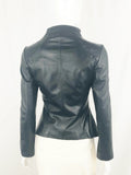 Anne Fontaine Leather Side Zip Coat Size 38 Fr (S/6 Us)