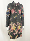Herno Patterned Wool Coat Size 44 It (M/8 Us)