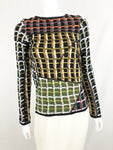 Marni Patterned Stretch Top Size