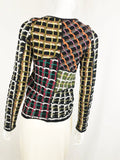 Marni Patterned Stretch Top Size