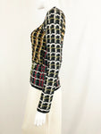 Marni Patterned Stretch Top Size